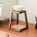 Solid wood pour-over stand — included in The Pour-Over Setup