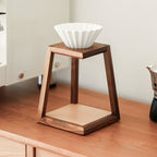 Solid wood pour-over stand — included in The Pour-Over Setup