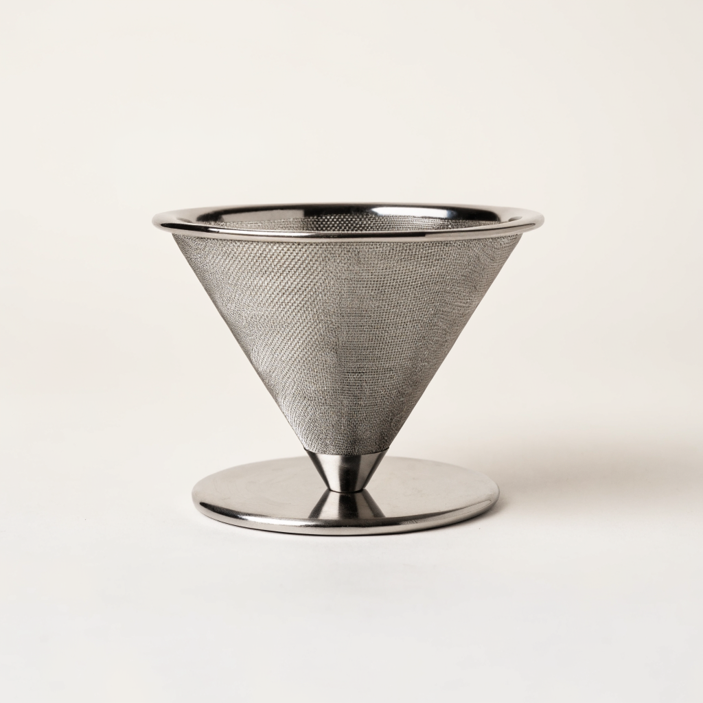 Paperless stainless mesh pour-over dripper